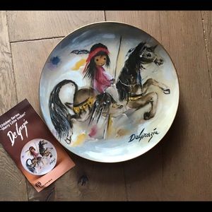 De Grazia “Merry Little Indian” plate